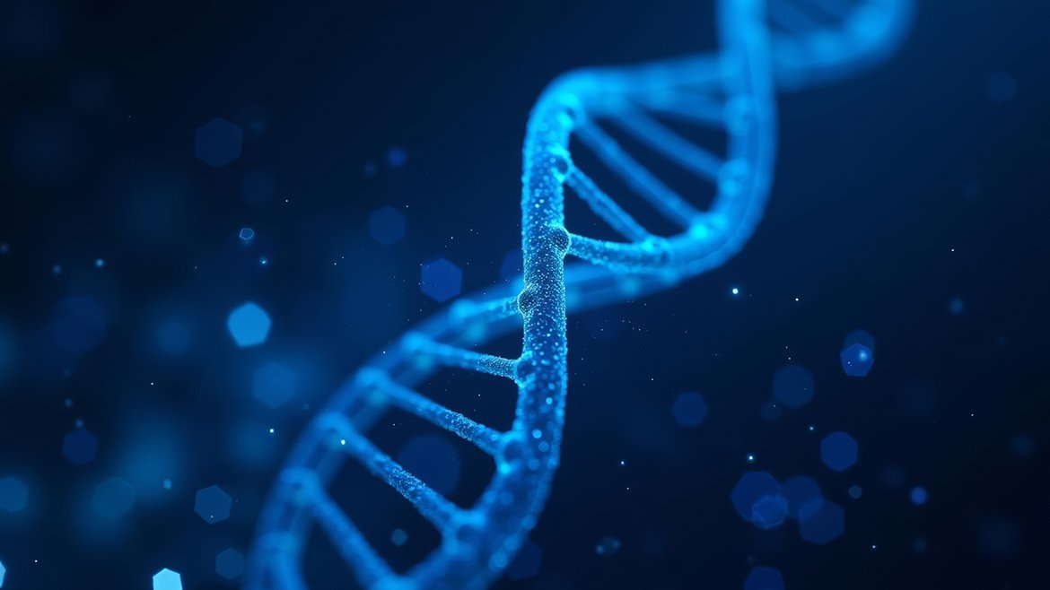 grafika przedstawiająca fragment DNA